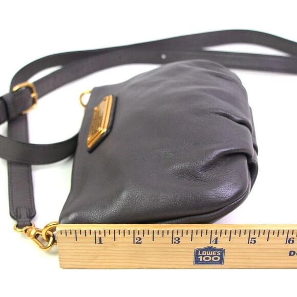 Marc by Marc Jacobs TAUPE BROWN REAL LEATHER X-BODY SHOULDER BAG CLUTCH PURSE - Picture 14 of 16